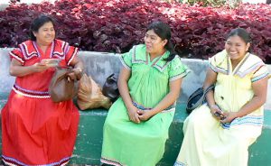 Three native Kuna women in Boquete