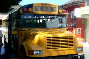 Virtually all the local buses in Panama are used American