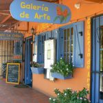 Colorful restaurant facade