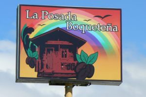 Colorful sign for the Boquete Inn