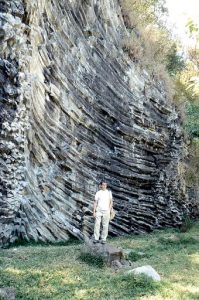 Beautiful sculptural geologic rock formation