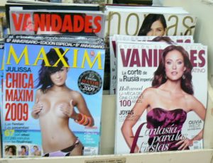 Sexy mags in an alleged conservative Catholic country