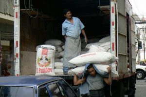 Morning delivery of flour