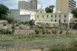 Former presidential palace on the Choluteca River