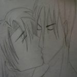 Teenager's sketch of young love
