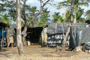 Poor squatters' homes