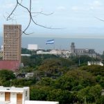 Looking toward Area Monumental and Lake Managua. Managua is the