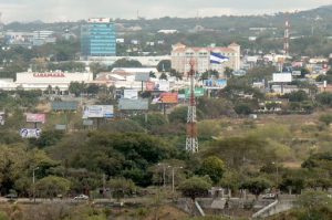 Overlooking 'new' Managua with Metrocenter mall in center