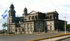 Old cathedral, damaged in earthquake in 1972; no money to