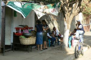 Fruit stands like this help support poor families