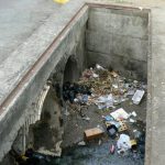 Polluted drainage system