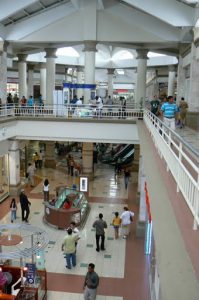 Inside Galerias shopping mall