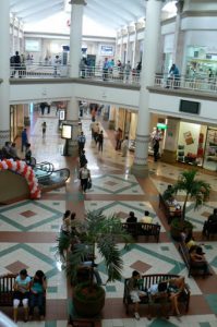 Inside Galerias shopping mall
