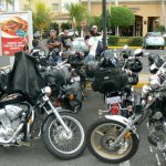 A Costa Rican bikers club passing through Managua