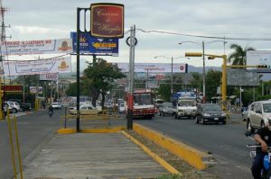 Main roadway into Managua