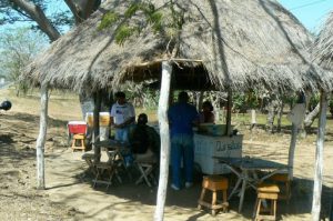 Refreshment stand along the road