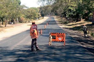 Repaving the road