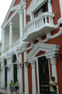 Restored colonial building