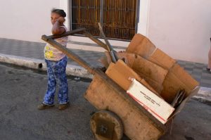 Street sweeper taking a break