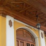 Restored soffit detail of a hotel