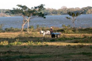 Local farmer on Lake Nicaragua