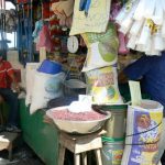 Beans and grains at market