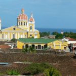 View of the cathedral from bell tower of Iglesia de