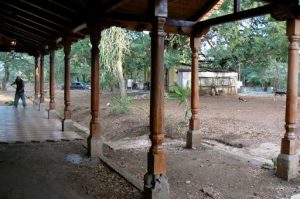 Building the veranda at the gay resort/time-share in the countryside,