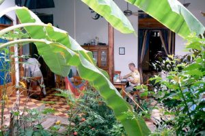 Interior court of Joluva Hotel and B&B