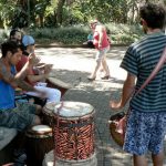 Entertainers in Parque Morazin