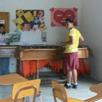 Students at music school