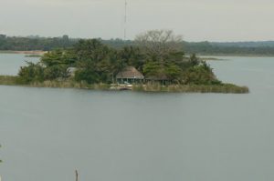 Small island with museum