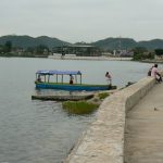 Along the new promenade