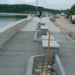 Along the new promenade