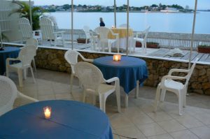 Restaurant view of the lake
