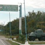A day trip into Santa Elena--passing a military base