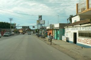 Santa Elena one of the main streets; not a particularly