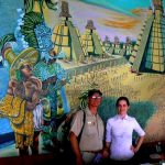 Lobby mural inside my hotel