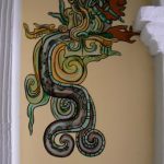Mayan cartoon in the hotel