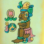 Mayan cartoon in the hotel