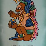 Mayan cartoon in the hotel