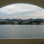 Mainland view of the lake from the hotel