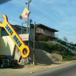 On the busy road to Lake Atitlan