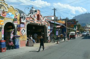 Local shops in Panajachel on Lake Atitlan