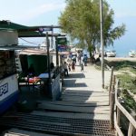Walkway to the ferry landing on Lake Atitlan