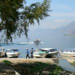 Panajachel ferry landing on Lake Atitlan