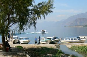 Panajachel ferry landing on Lake Atitlan