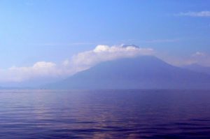 Volcano across Lake Atitlan