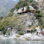 Along the shoreline of Lake Atitlan are numerous upscale homes