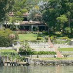 Along the shoreline of Lake Atitlan are numerous upscale homes